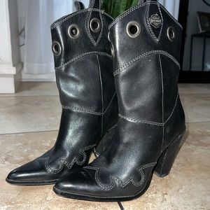 Harley Davidson Women’s Ankle Boots size 8.5 black leather